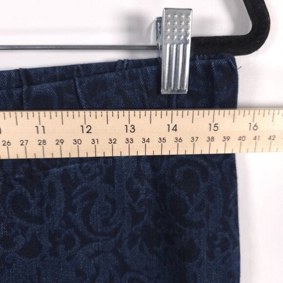 Soft Surroundings Jean Leggings Jegging‎ Floral Capsule Casual Minimal MEDIUM - Picture 4 of 8